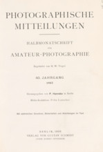 Photographische Mittheilungen, book, annotation: 'fxc 1, 37', collector's mark: 'Bibliothek des