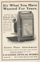View of the back of a Kodak camera, page, photomechanical print, c. 1897 - in or before 1902,