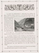 Göschenen, View of Göschenen, page, photomechanical print, cliché maker: Pierre Jumpertz, c. 1893 -