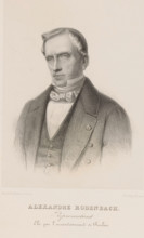 Alexandre Rodenbach, Reproduction of a photograph of a portrait of Alexander Rodenbach, print,