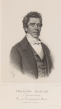 Charles Rogier, Reproduction of a photograph of a portrait of Charles Rogier, print, reproduction,