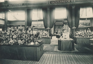 View of the Austrian part of the Antwerp World Exhibition in 1894, Section Autrichienne, Exposition