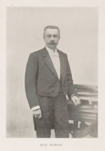 Portrait of Jean Dumont, Jean Dumont, page, photomechanical print, inscription: 'Similigravure.',