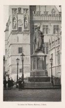 La statue de Thierry Martens, à Alost, Statue of Dirk Martens on the Grote Markt in Aalst, page,