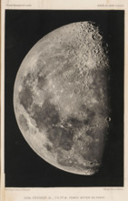 Photographie lunaire obtenue a l'observatoire de Paris, View of the moon, page, photomechanical