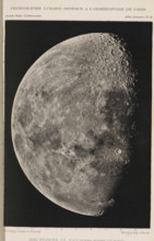 Photographie lunaire obtenue a l'observatoire de Paris, View of the moon, page, photomechanical