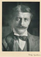 The right honorable George Wyndham, photograph, page, annotation, inscription: '55, Baker St,