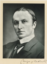 The right honorable lord Curzon of Kedleston, photograph, page, inscription: '55, Baker St, London,