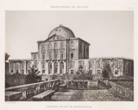 View of the Paris Observatory during its restoration, Observatoire de Meudon - premier projet de