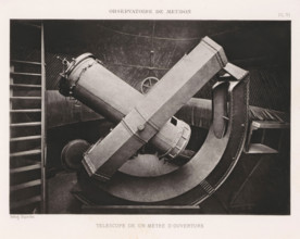 Telescope with a diameter of one meter of the Paris Observatory, Observatoire de Meudon - Coupole