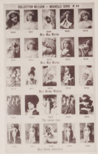 25 portraits of Miss May Marton, Norma Whalley, the Levy sisters and Birdie Sutherland, Collection
