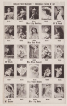 25 portraits of Lily Hanbury, Kate Worth, Marie Fawcett, Violet Holmès and Fay Davis, Collection