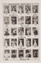 25 portraits of Maggie Perry, Rose Dearing, Rose Boote, Ethel Haydon and Margaret Fraser,