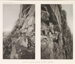 Ruin 11, Mountain Sheep Cañon, Two views of a ruined cliff dwelling in Mesa Verde National Park,