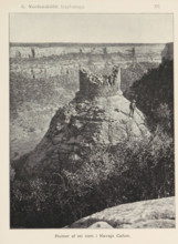 Ruin på mesan, View of the ruin, probably in Mesa Verde National Park, page, photomechanical print,