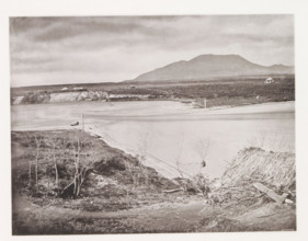View of Lake Taupo, page, photomechanical print, photographer: Daniel Louis Mundy, New Zealand,