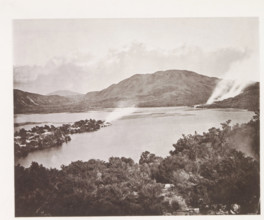 View of Lake Rotomahana, page, photomechanical print, photographer: Daniel Louis Mundy, New