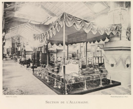 Exhibition of German objects during the world exhibition in Antwerp, Section de l'Allemagne, page,