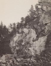 Ruskaelan Marmorilouhos, Rocks in Ruskeala, page, photomechanical print, photographer: Impi