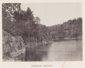 View of a river, Majatsalmi Impilahti, page, photomechanical print, photographer: Impi Backman,
