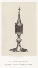 Reliquaire en argent, Silver reliquary from the Saint-Maurice church in Saint-Maurice-de-Lignon,