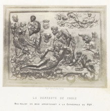 La descente de croix, Bas-relief with the Descent from the Cross, from the cathedral of Le