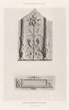 Reliefs from the Palais des Tuileries in Paris, Grands apartments des Tuileries, Palais du Louvre