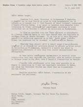 Letter to Françoise WM Bonger, letter, watermark, writer (clerical worker): Stephen Cross, London,