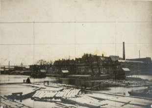 Westerdok under the snow in Amsterdam (former title), De Zandhoek in Amsterdam (former title), The