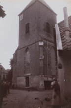 Tower of the Joriskerk in Borculo, photograph, annotation: 'NH Kerk te Borculo', number: '10',