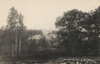 Landscape with Château de Vyle-Tharoul, Chateau de Vyle-Tharoul, page, photomechanical print,