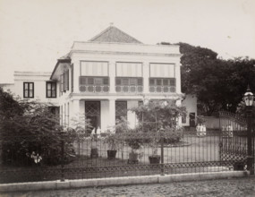 Exterior of the Ursuline Convent of Noordwijk (Batavia), Convent of Noordwijk, front., album page,