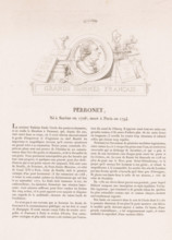 Perronet, Portrait of Jean-Rodolphe Perronet, Galerie métallique des grands hommes français,