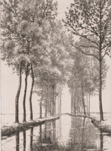 Landscape with river, print, inscription: '1e Etat', printmaker: Alfred Elsen (signed by artist),