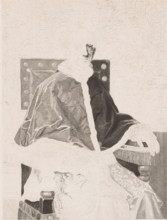 Portrait of Pope Leo Jozef Marie Louis Janssens, paper, chine collé, etching, proof, height 365 mm