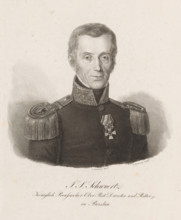 Portrait of IS Schwertz, print, printmaker: Robert Hertzberg, printer (person): Ludwig Buchhorn,