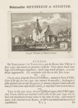 The IJssel Gate at Ysselstein, View of the IJssel Gate in IJsselstein, print, book illustration,