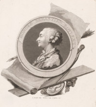 Portrait of Honoré Sébastien Roillet, print, printmaker: Antoine Louis Romanet, after drawing by de
