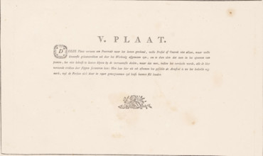 Explanation of the portrait of a man, V. Plaat, Description of a general graphometer, album page,