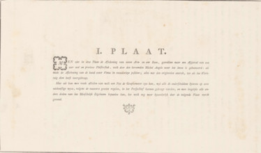 I. Plate, Explanation of a leg, arm and two hands, Description of a general graphometer, album