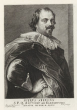 Portrait of Peeter Stevens, Icones Principum Vivorum Doctorum Pictorum Chalcographorum Statuariorum