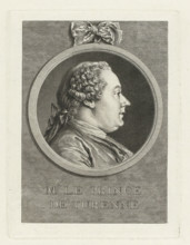 Portrait of Godefroy-Charles-Henri de La Tour d'Auvergne, M. Le Prince de Turenne, print,