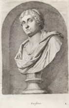 Bust of Faustina the Younger, Faustina, print, album page, Series number, 10, 12, Classical bust of