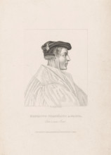 Portrait of Henricus Cornelius Agrippa von Nettesheim, print, Portrait of Henricus Cornelius