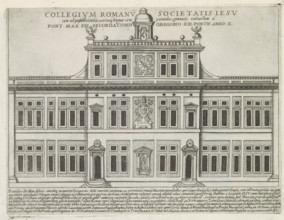 Collegium Romanu societatis Iesu, Façade of the Collegio Romano in Rome, Famous buildings in Rome
