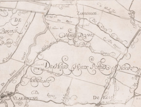Map of the Schieland Water Board, with Vlaardingen, print, map, printmaker: Floris Balthasarsz. van