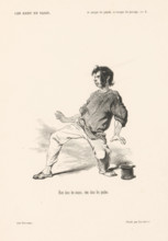 Rien dans les mains, rien dans les poches, Man with hat next to him bends backwards, People from
