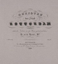Cover with a series of views of Rotterdam, Views of the City of Rotterdam, wrapper, print, Cover