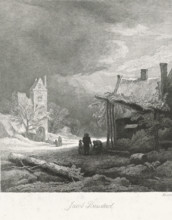 Dutch Masters, Winter landscape with tower, print, Series number, 18, 25, A winter landscape with