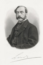 Portrait of Lintz, print, printmaker: Dirk Jurriaan Sluyter, Amsterdam, 1826 - 1886, paper, steel